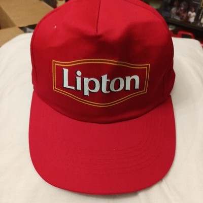 1997 The Lipton Red Snapback Cap Tennis Tournament Logo 