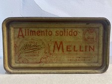 Rare Solid Food Box Mellin Café Swiss Cagliari Advertising Tin