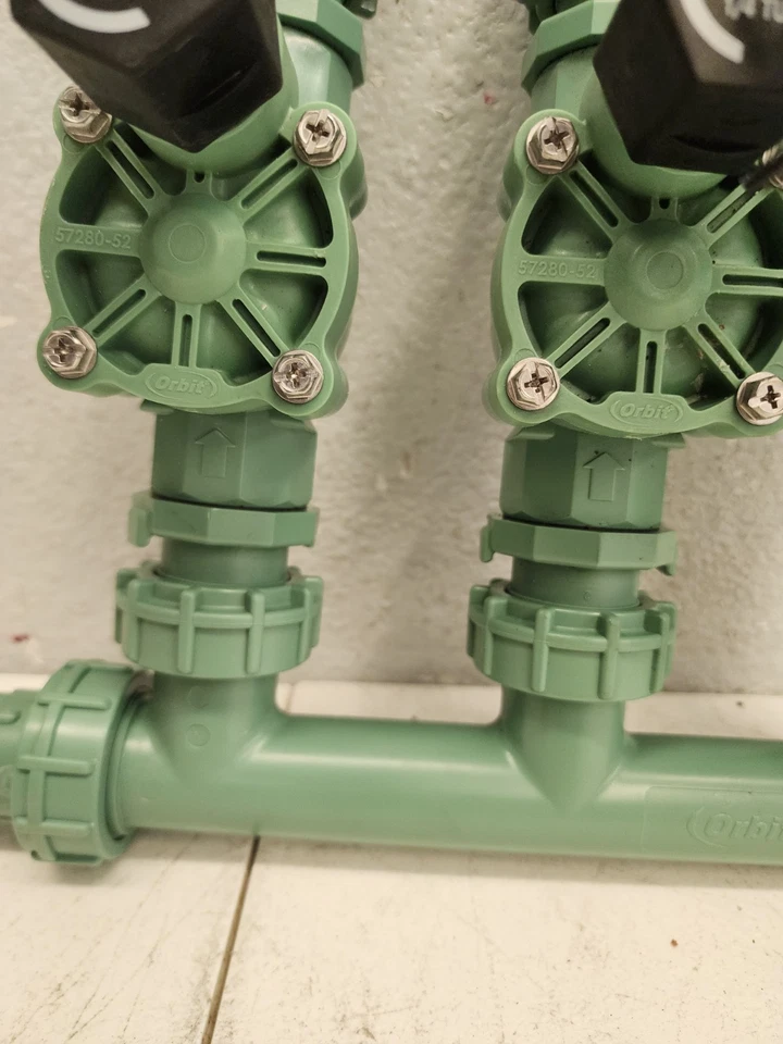 Orbit 3-Valve Inline Manifold Assembly Sprinkler Control PVC Poly Compatible.👁 - Image 3 of 4