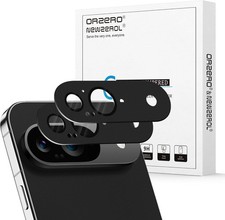 Orzero 2 Pack Camera Lens Protector Compatible for Google Pixel 9, Black