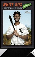 2026 Topps Heritage #45 Michael A. Taylor Dark Gray Border Chicago White Sox