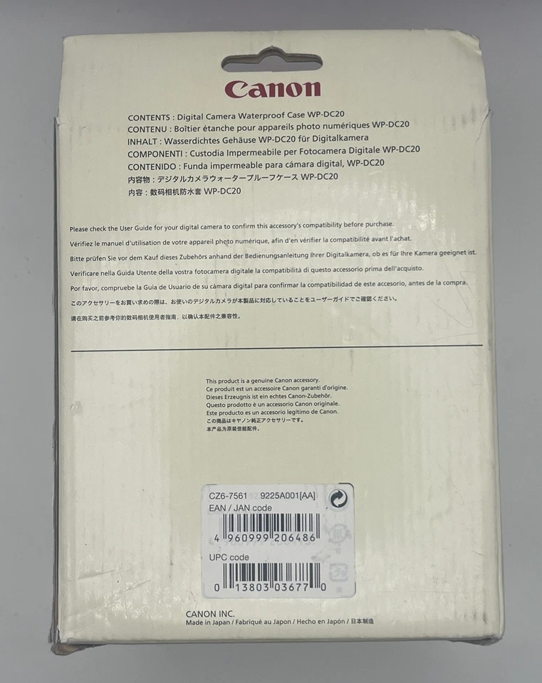 Canon WP-DC20 Underwater Housing With Manual And Strap - Image 3 of 3