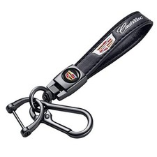 Genuine Leather Car Keychain Fit for Cadillac Escalade CT4 CT5 CT6 ATS CTS SRX