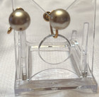 Vintage Faux Pearl Screw back Earring V20 12kt  — photo 1