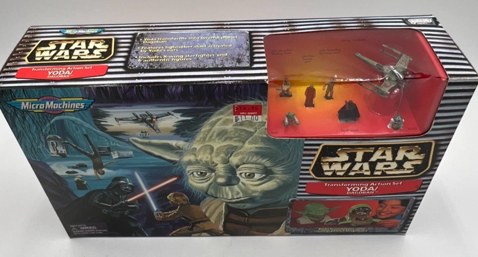 1997 Galoob Micro Machines Star Wars Yoda/Dagobah Трансформирующийся Экшн-набор Новый - Изображение 2 из 4