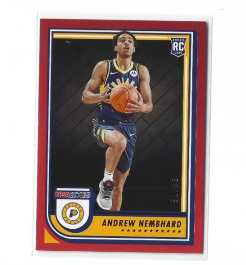 2022-23 Panini NBA Hoops Andrew Nembhard RC #259 Red /75 Pacers