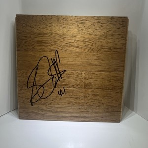 Solomon Jones Autograph Hawks Floor Tile Signed Basketball NBA