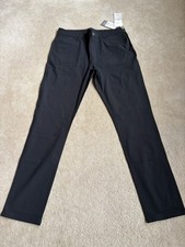 NWT Vuori Men's Meta V430 Pants Athletic Slim Fit Black 34/32 Retail 138
