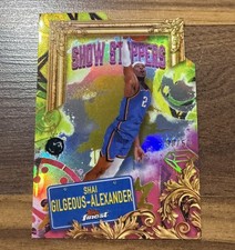 2024-25 Topps Finest Shai Gilgeous-Alexander Gold /50 Show Stoppers Die-Cut SGA