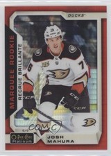 2018 O-Pee-Chee Platinum Marquee Rookies Red Prism 132/199 Josh Mahura #189 e0z