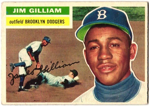 Jim Gilliam #280 1956 Topps card