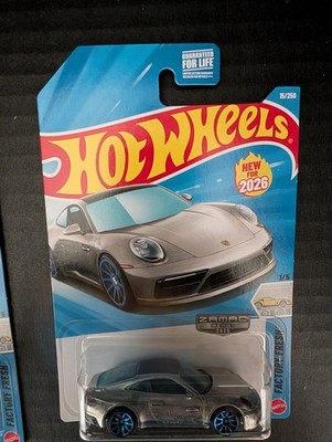🔥Hot Wheels ZAMAC Porsche 911 Carrera T Factory Fresh 1:64