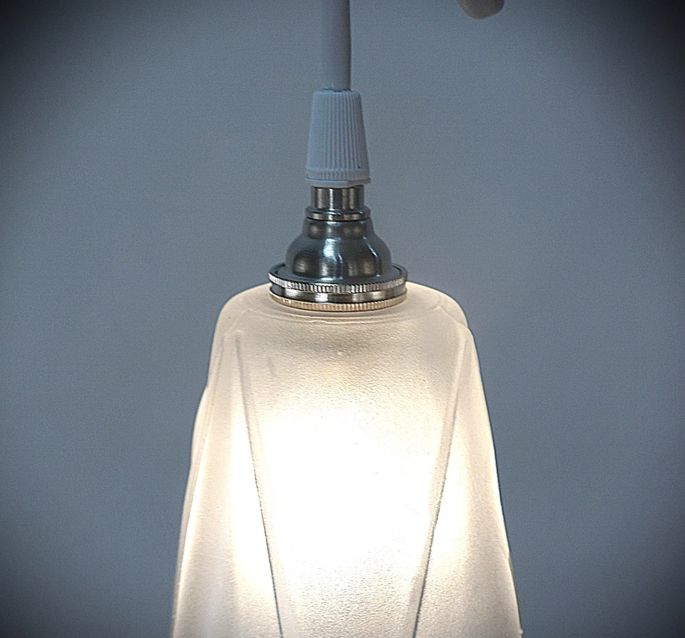 DEGUE French Art Deco Pendant Lights Set of 3 - Image 3 of 4