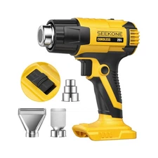 SEEKONE Cordless Heat Gun for Dewalt 20V Battery, Dual Temperature ... Fast Ship