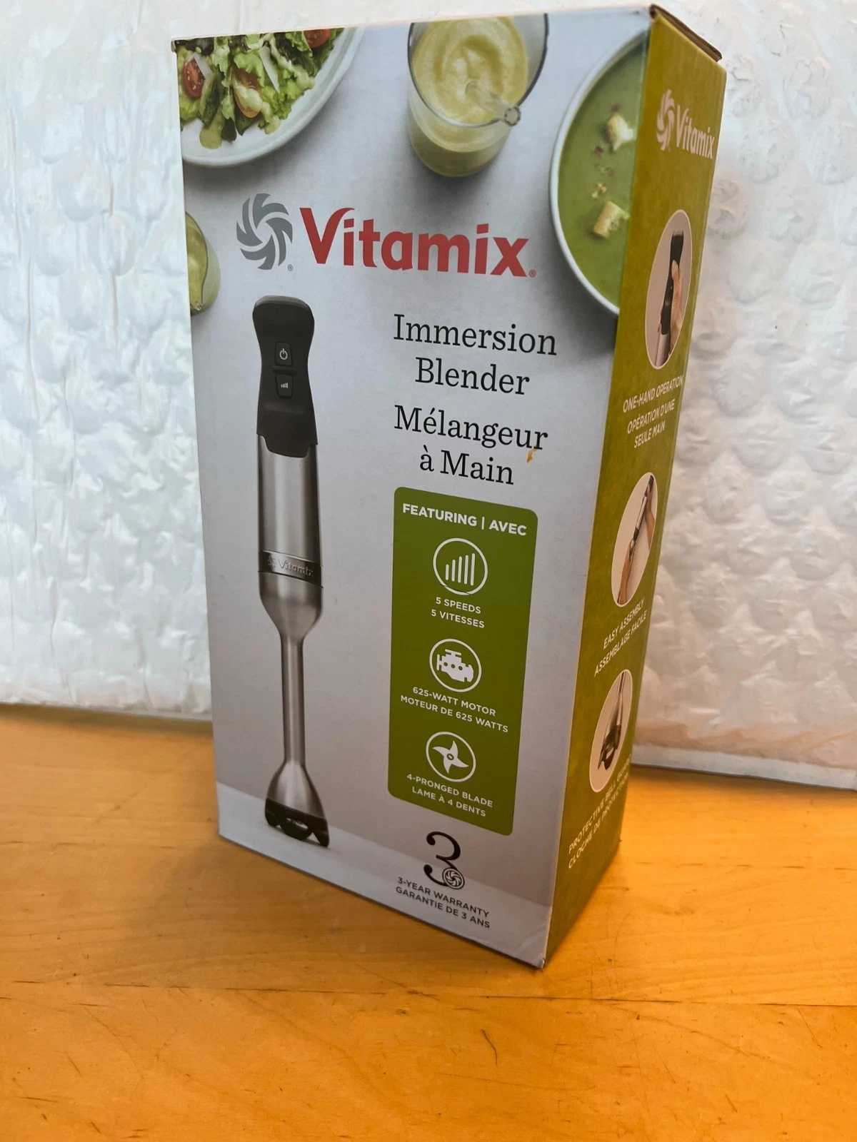 Vitamix Immersion Blender - Stainless Steel/White VM-74051 in retail box
Opens in a new window or ta