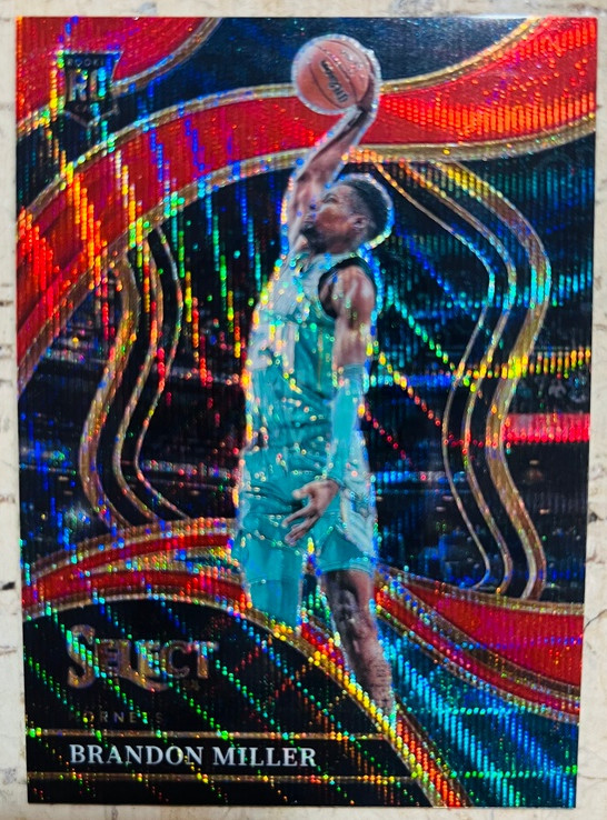 Brandon Miller 2023-24 Panini Select Red Wave Courtside RC Hornets #286