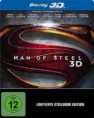 Man of Steel 3D [Steelbook, Limited Edition, 2 Discs]