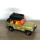 Matchbox Jeep Wrangler Jungle Tour 1998 Vintage Green 4x4 Diecast Toy Car 1:64