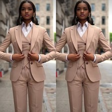 Classic Women Suits Formal Office Party Wedding Wear Ladies Outfits 3 Pcs