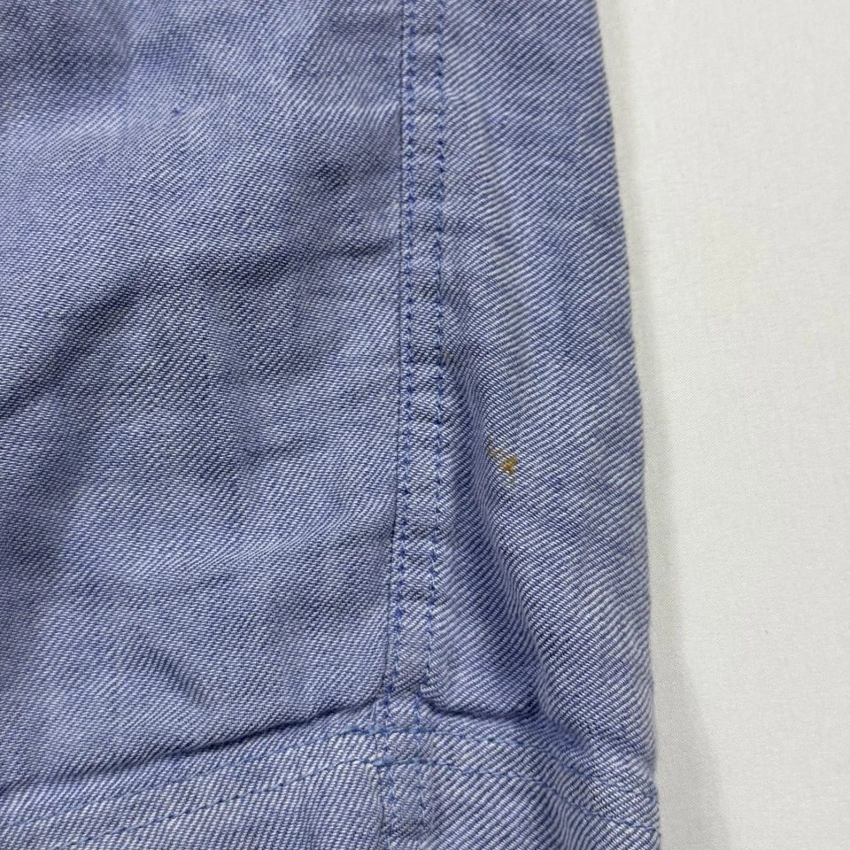 Tommy Bahama Pantalones Cortos Para Hombres 38 Azul Lino Mezcla de Algodón Chino Informal Marlín Elástico Foto 2 de 4