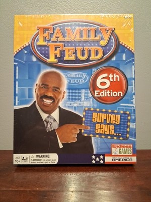 Family Feud 6th Home Edition Board Game Survey Says Steve Harvey New SEALED