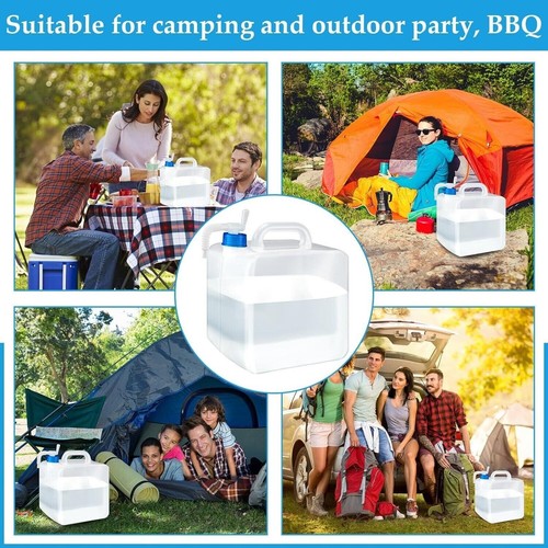 10 Pack Collapsible Water Container w/ Spigot Water Storage Carrier 2.6 Gallon - Picture 6 of 7