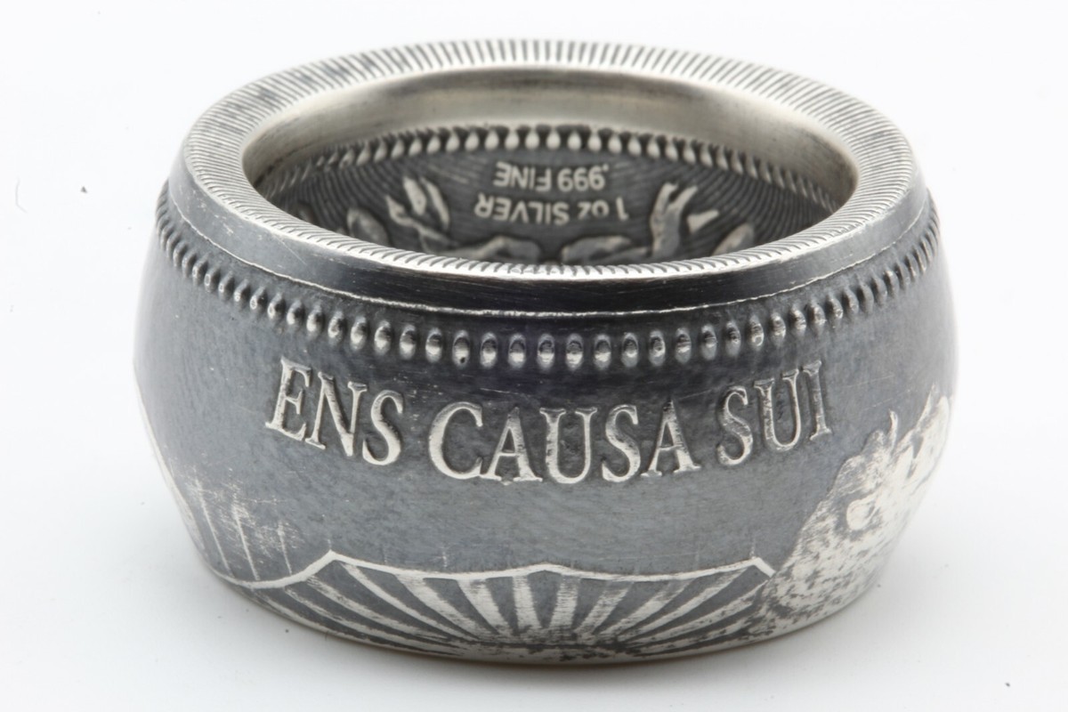 John Wick coin ring from .999 pure silver replica of movie coin