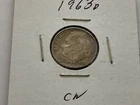 1963 D Roosevelt Dime 90% Silver  Fine