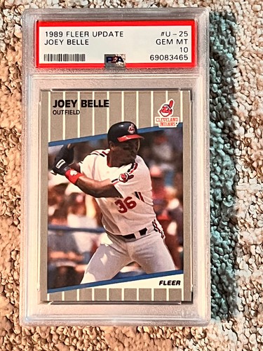 PSA 10 MINT BASEBALL CARD 1989 FLEER UPDATE JOEY ALBERT BELLE ROOKIE 