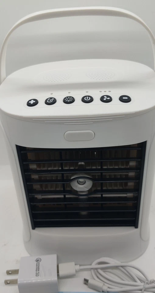 Mini Air Cooler Humidifier, 4 functions, USB Ambient Light Settings Seven Colors - Image 3 of 4