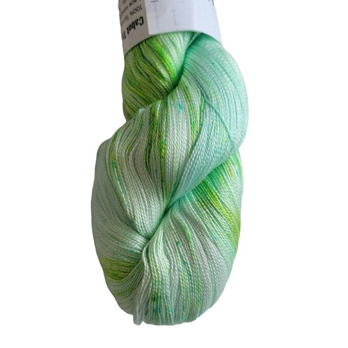 Cabot Trailhead Tencel Vegan Lace Yarn Farm Kid Green Hand Dyed 1600 yds - Picture 3 of 3