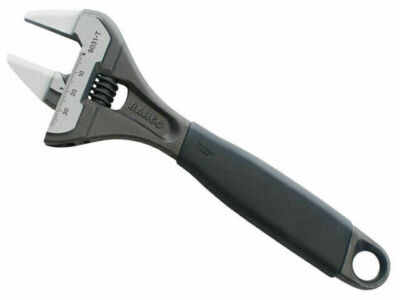 Bahco 9031-T extra dünne Backen verstellbarer Schraubenschlüssel 8'' extra breite Backenöffnung 38 mm