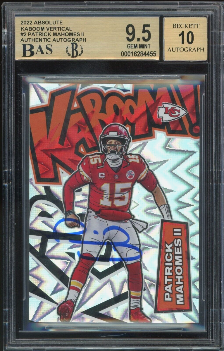2022 Panini Absolute Kaboom #K2 Patrick Mahomes BGS 9.5/10