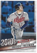 2020 Topps Update Baseball Decades' Best Freddie Freeman Braves