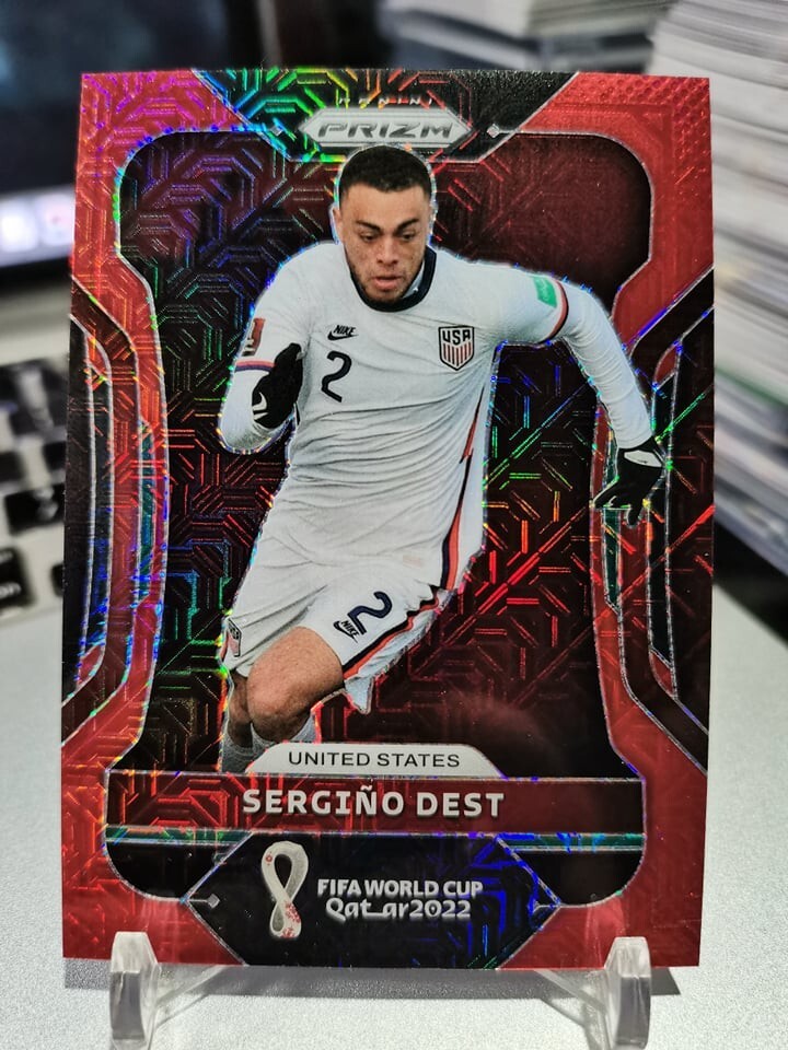 2022 Panini Prizm World Cup Sergino Dest #206 Red Mojo 03/99!