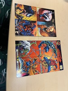 Lot Of 2 Spider-Man Promo Card Sheets Fleer Ultra,Marvel Cards