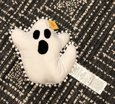 Way To Celebrate Harvest Pillow 13” x 13” Ghost Shaped for Halloween NEW w/ Tags