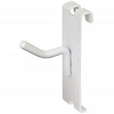 2" Gridwall Hooks - 96 White Hooks For Gridwall or Mini Grid Cube Displays