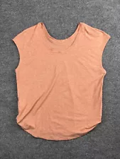 Patagonia Glorya Twist Top Women's  Peach Short Sleeve Scoop Neck Stretch