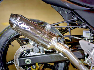 M4 Race Full System w/ Carbon Canister 2017-2023 Suzuki SV650 # SU6694