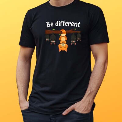 Herren T-Shirt be different Motiv Baumwolle Größe XS bis 5XL