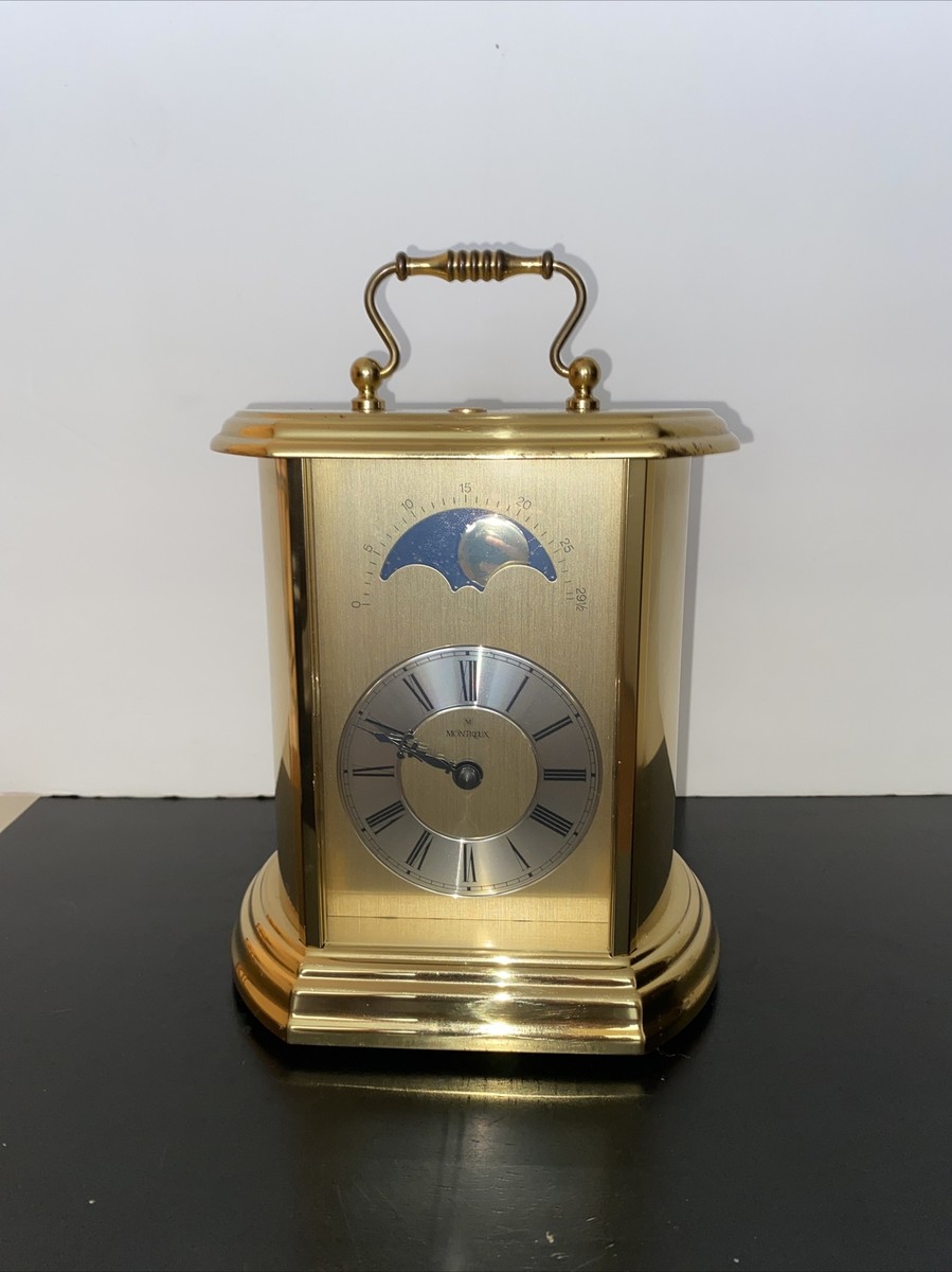 希少品 Hermle ゼンマイ式置き時計 ムーンフェイズ ドイツ製 Franz