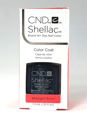 CND Power Polish Color Coat Shellac Midnight Swim 0.25 oz