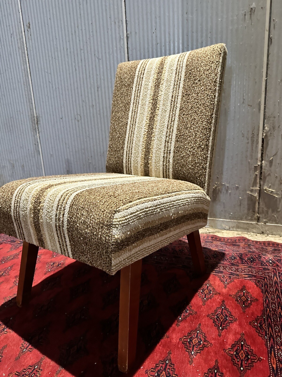 Vintage Retro mid Century Low Bedroom Chair eBay