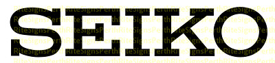 Seiko Watches Sticker 100mm length | toolbox, car window, laptop + Set of 2