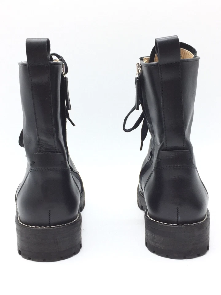 HUGO BOSS Botas De Cuero Negro Para Mujeres T.39 US.7 UK.5,5 - Imagen 4 de 4