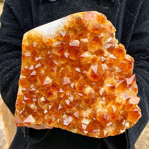 9.45LB arge Himalayan quartz cluster/yellow crystal ore Earth specime - 第 7/14 張圖片