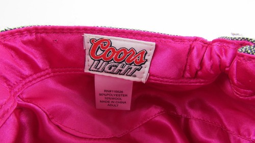 Coors Light Woman's Gray Button Hat - Picture 7 of 7