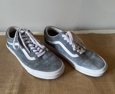 Vans Off The Wall 500714 Light Blue Suede Sneakers Shoes Unisex Size 6.5M 8W EUC