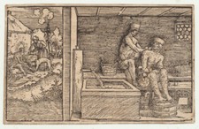  BADER Medycyna Lekarz Fontanna młodości Orig. drzeworyt 1580 dermatologia renesansowa 